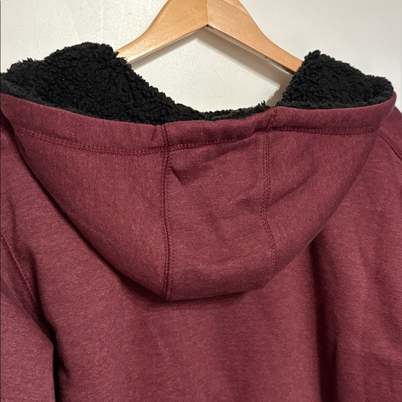 Berne Burgundy Men’s Coat with Black Sherpa Lining Workwear XL - Picture 5 of 10